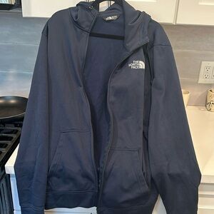North Face Navy Zip Up Hoodie